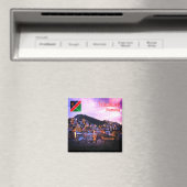 zNA006 WINDHOEK by Night，ナミビア，アフリカ，冷蔵庫 マグネット (インサイチュ (食洗機))