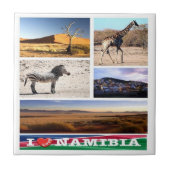 zNA007 NAMIBIA I Love,モザイク,アフリカ, タイル (正面)
