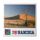 zNA008 NAMIBIA I Love,アフリカ, タイル (正面)