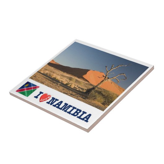 zNA008 NAMIBIA I Love,アフリカ, タイル (側面)