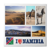 zNA009 NAMIBIA I Love,モザイク,アフリカ, タイル (正面)