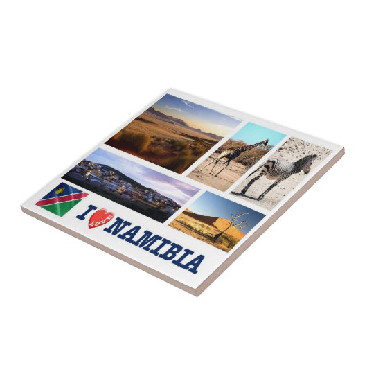 zNA009 NAMIBIA I Love,モザイク,アフリカ, タイル (側面)
