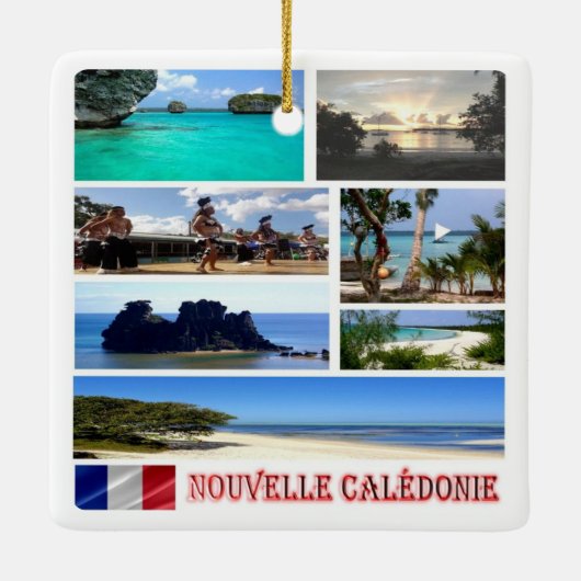 zNC003ニューカレドニア,モザイク,オセアニア, セラミックオーナメント (裏面)