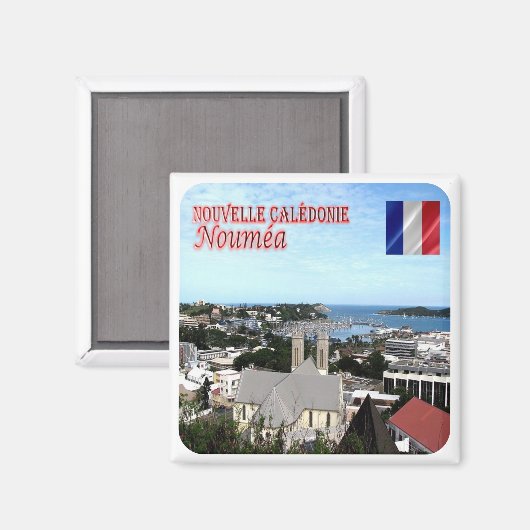 zNC004 NOUMEA,ニューカレドニア,オセアニア,冷蔵庫マーン マグネット (正面/裏面)