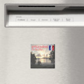 zNC011 ILE DES PINSサンセット、ニューカレドニア、冷蔵庫 マグネット (インサイチュ (食洗機))