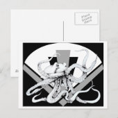 ZNDCスタジオのタコ塔はがき ポストカード (正面/裏面)