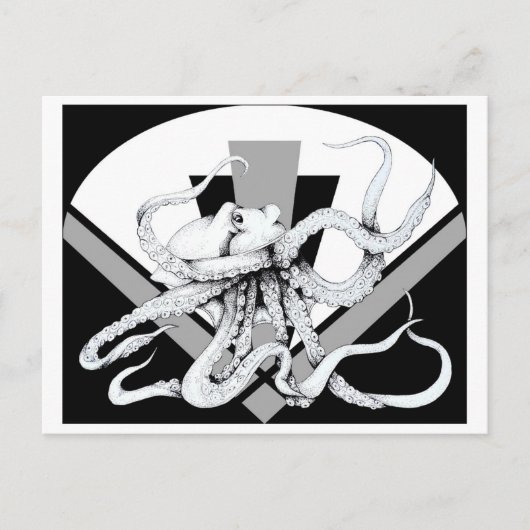 ZNDCスタジオのタコ塔はがき ポストカード (正面)