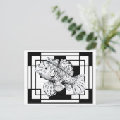 ZNDC Studioマンダリンフィッシュポストカード ポストカード (スタンド正面)