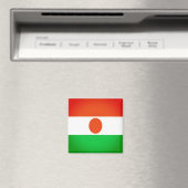 zNE001 NIGER国旗、アフリカ、冷蔵庫 マグネット (インサイチュ (食洗機))