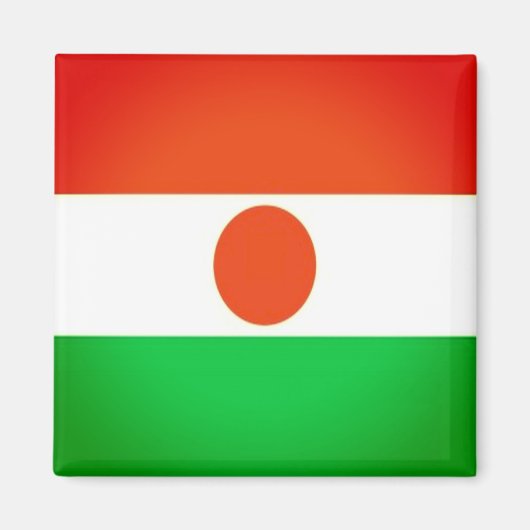 zNE001 NIGER国旗、アフリカ、冷蔵庫 マグネット (正面)