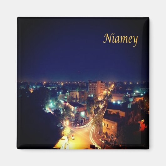 zNE003 NIAMEY by Niger,アフリカ,冷蔵庫 マグネット (正面)