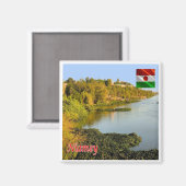 zNE004 NIAMEY Panorama, NIGER,アフリカ,冷蔵庫 マグネット (正面/裏面)