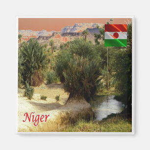 zNE008 NIGER, Oasis Bilma,アフリカ,冷蔵庫 マグネット