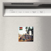 zNE009 NIGER, Place Diibo Bakary Walraven,冷蔵庫 マグネット (インサイチュ (食洗機))