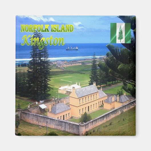 zNF005 KINGSTON, NORFOLK ISLAND,オセアニア,冷蔵庫 マグネット (正面)