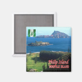 zNF009 PHILIP ISLAND，ノーフォーク，オセアニア，冷蔵庫 マグネット (正面/裏面)