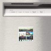 zNG005 ABUJA,モザイク,ナイジェリア,アフリカ,冷蔵庫 マグネット (インサイチュ (食洗機))