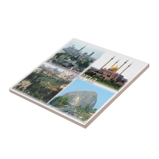 zNG012ナイジェリア，モザイク，アフリカ， タイル (側面)