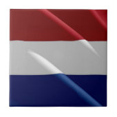 zNL002 オランダ 国旗 旗 波 タイル (正面)