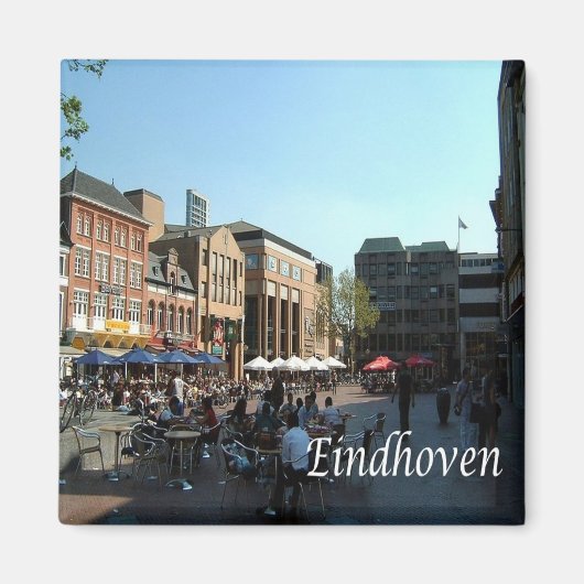 zNL005 EINDOHOVEN、オランダ、ヨーロッパ、冷蔵庫 マグネット (正面)