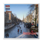 zNL007 AMSTERDAMパノラマ、オランダ、 タイル (正面)