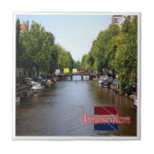 zNL009 AMSTERDAMパノラマ、オランダ、 タイル (正面)