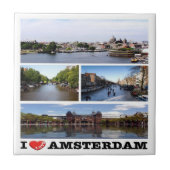 zNL014 AMSTERDAM "I Love"，コラージュ，冷蔵庫 タイル (正面)