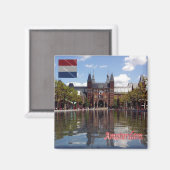 zNL015 RIJKSMUSEUMアムステルダム、オランダ、冷蔵庫 マグネット (正面/裏面)