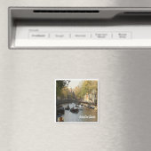 zNL017 AMSTERDAM航行可能な運河、冷蔵庫用マグネット マグネット (インサイチュ (食洗機))