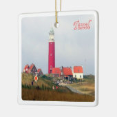 zNL023 TEXEL LIGHT HOUSEフリジア諸島, セラミックオーナメント (左)