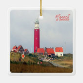 zNL023 TEXEL LIGHT HOUSEフリジア諸島, セラミックオーナメント (裏面)
