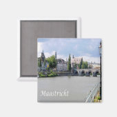 zNL027 MAASTRIHT Meuse river MASS，ヨーロッパ，冷蔵庫 マグネット (正面/裏面)