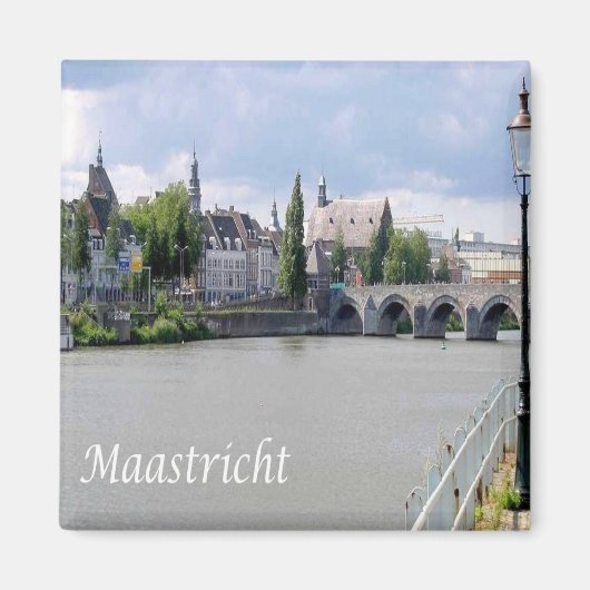 zNL027 MAASTRIHT Meuse river MASS，ヨーロッパ，冷蔵庫 マグネット (正面)