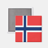 zNO001ノルウェー国旗、ノルウェー、冷蔵庫 マグネット (正面/裏面)