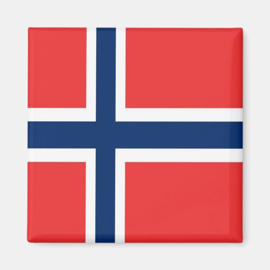 zNO001ノルウェー国旗、ノルウェー、冷蔵庫 マグネット (正面)