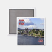 zNO004 OSLO,ノルウェー,ヨーロッパ,冷蔵庫 マグネット (正面/裏面)