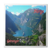 zNO005 GEIRANGER，ノルウェー，ヨーロッパ， タイル (正面)