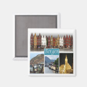 zNO009 BERGEN,ノルウェー,ヨーロッパ,冷蔵庫 マグネット (正面/裏面)