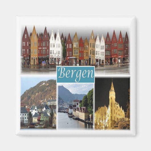 zNO009 BERGEN,ノルウェー,ヨーロッパ,冷蔵庫 マグネット (正面)