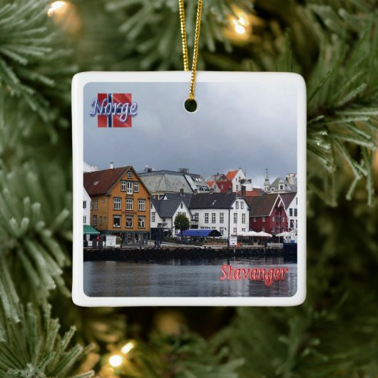 zNO010 STAVANGER,ノルウェー,ヨーロッパ, セラミックオーナメント (ツリー)