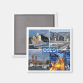 zNO011 OSLO,ノルウェー,ヨーロッパ,冷蔵庫 マグネット (正面/裏面)