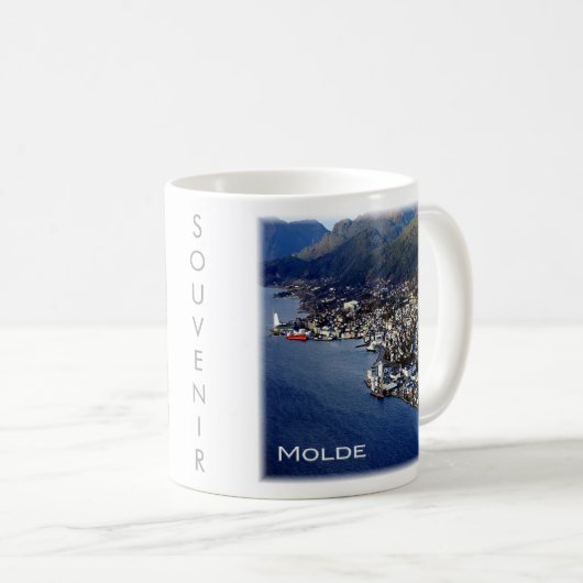 zNO012 MOLDE，ノルウェー，ヨーロッパ， コーヒーマグカップ (正面右)