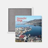 zNO016 HAMMERFEST，ノルウェー，ヨーロッパ，冷蔵庫 マグネット (正面/裏面)