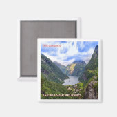 zNO019 GEIRANGERFJORD，ノルウェー，ヨーロッパ，冷蔵庫 マグネット (正面/裏面)