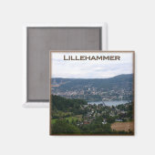 zNO023 LILLEHAMMER，ノルウェー，ヨーロッパ，冷蔵庫 マグネット (正面/裏面)