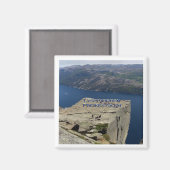 zNO024 LYSEFJORDEN PREIKESTOWN，ノルウェー，冷蔵庫 マグネット (正面/裏面)