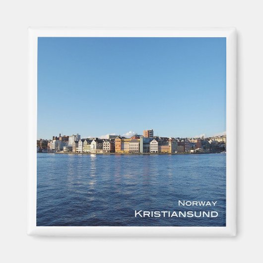 zNO025 KRISTANSUND，ノルウェー，ヨーロッパ，冷蔵庫 マグネット (正面)