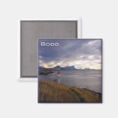 zNO030 BODOO、ノルウェー、ヨーロッパ、冷蔵庫 マグネット (正面/裏面)