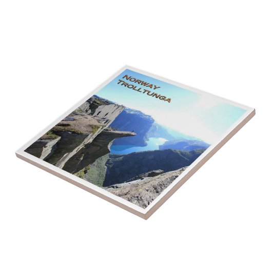 zNO032 TROLLTUNGAパノラマ、ノルウェー, タイル (側面)