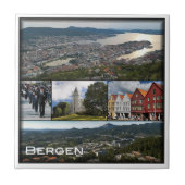 zNO043 BERGEN，ノルウェー，ヨーロッパ， タイル (正面)